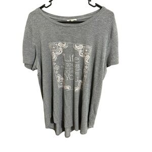 Women’s Gray “Life is tough but so are you” Maurice’s T-Shirt size XL